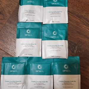 Optavia lot of 7 , 5 chocolate,  2 vanilla shake mixes